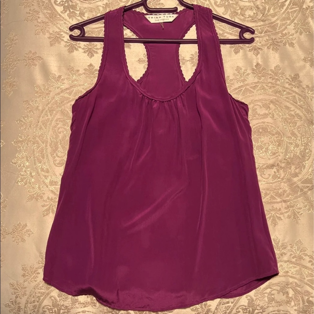 Trina Turk silk sleeveless top